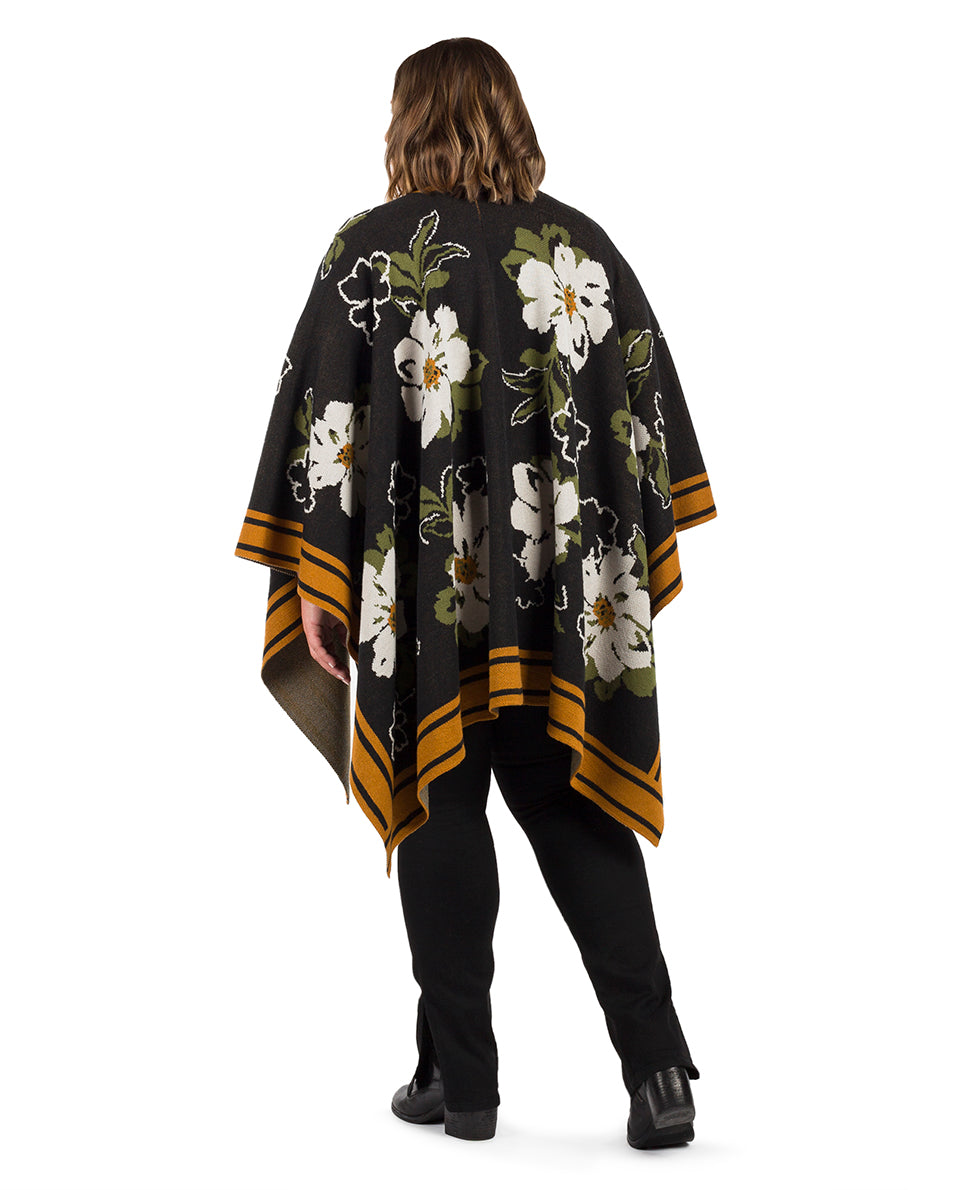 Shawl - Marigold Harvest - Black - black - by Patricia Nash - View 5 of 7