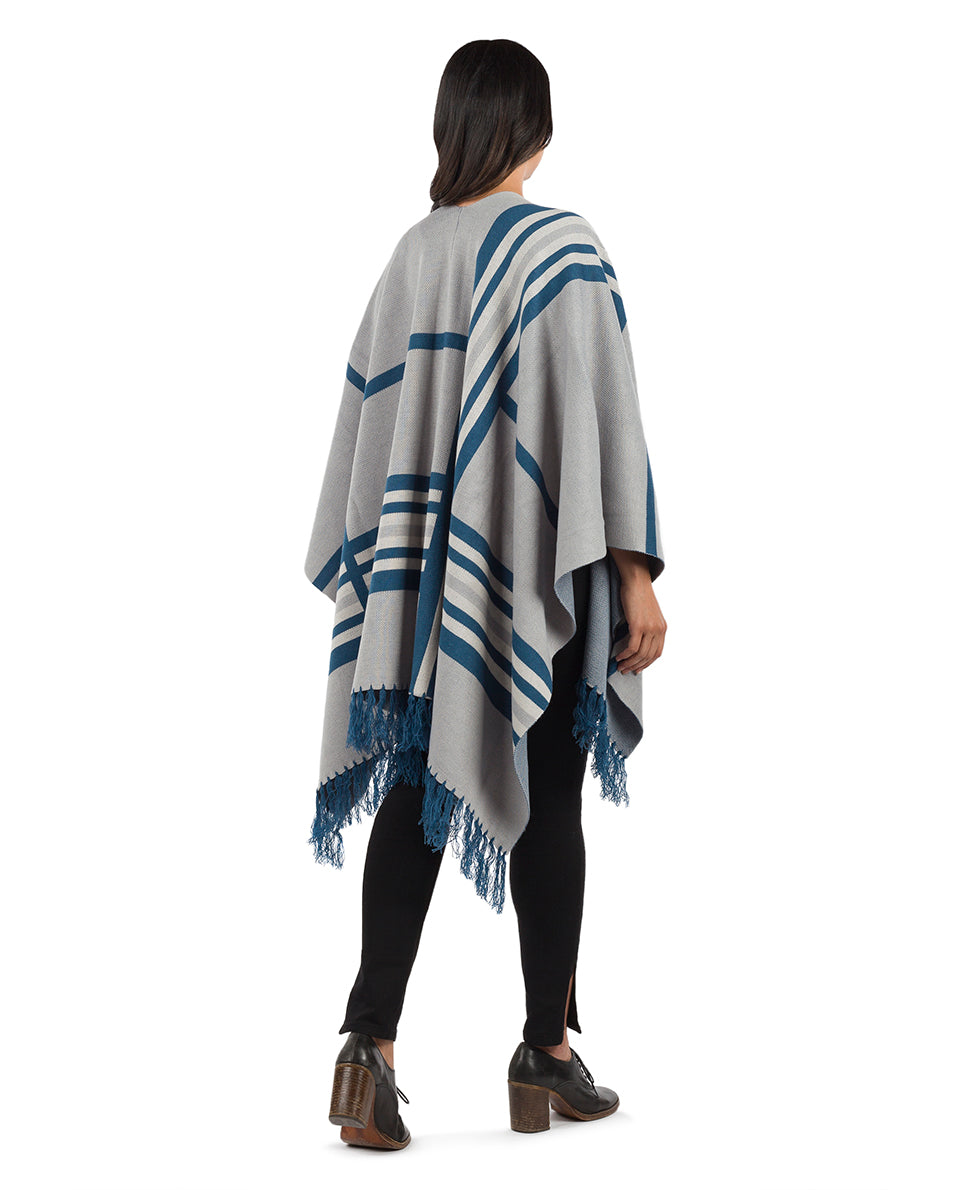 Striped Shawl - Fringed - brown - by Patricia Nash - View 2 of 14