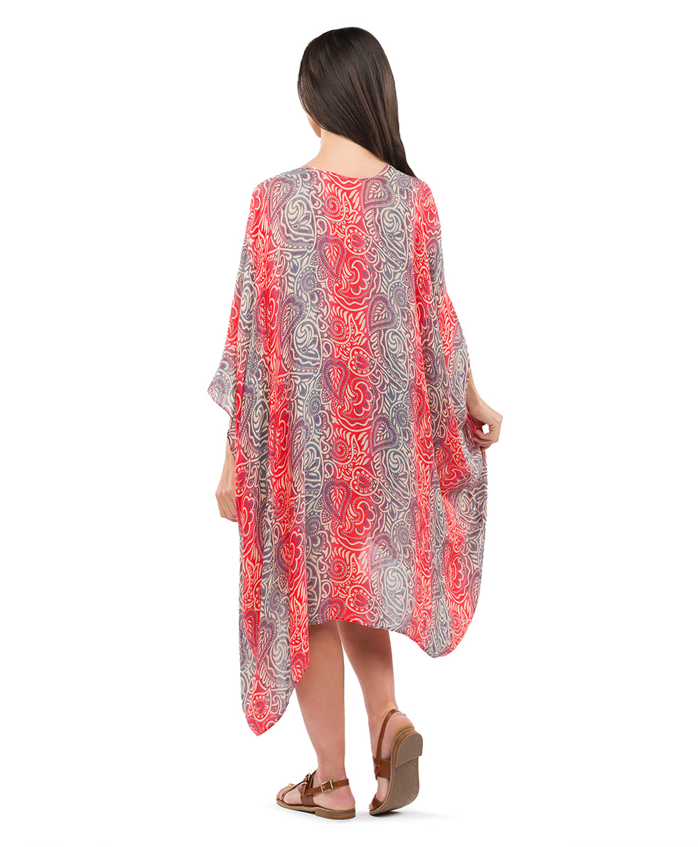 Short Ruana Cover‑Up - greek ombre - by Patricia Nash - View 4 of 28