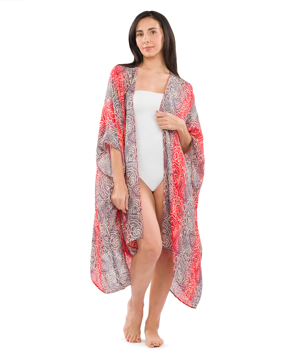 Short Ruana Cover‑Up - greek ombre - by Patricia Nash - View 2 of 28