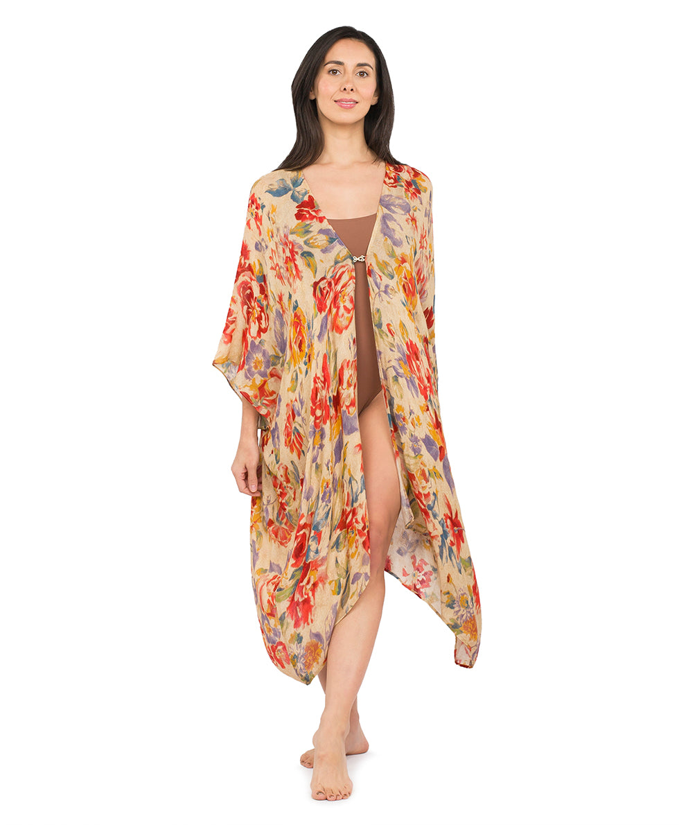 Short Ruana Cover‑Up - greek ombre - by Patricia Nash - View 18 of 28