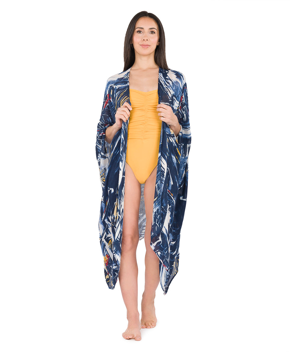 Short Ruana Cover‑Up - greek ombre - by Patricia Nash - View 20 of 28