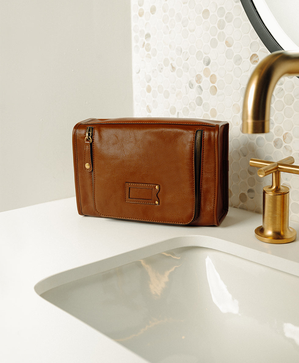 Male - Zip Travel Case - Heritage II - tan - by Patricia Nash - View 9 of 11