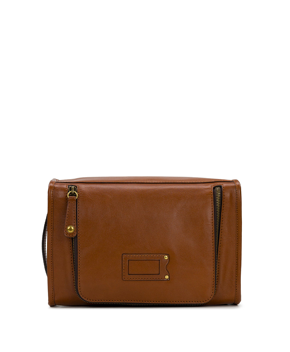 Male - Zip Travel Case - Heritage II - tan - by Patricia Nash - View 1 of 11