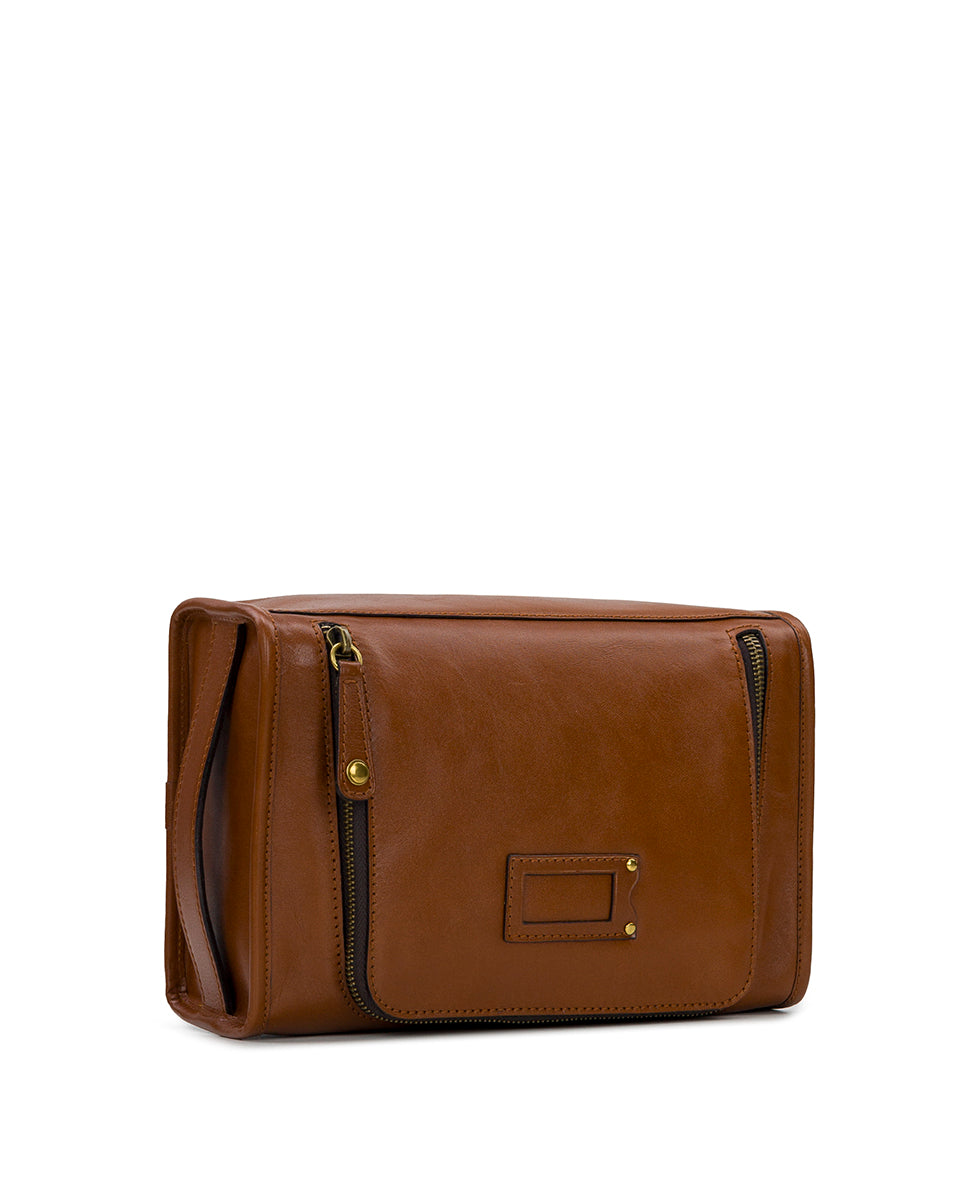 Male - Zip Travel Case - Heritage II - tan - by Patricia Nash - View 3 of 11