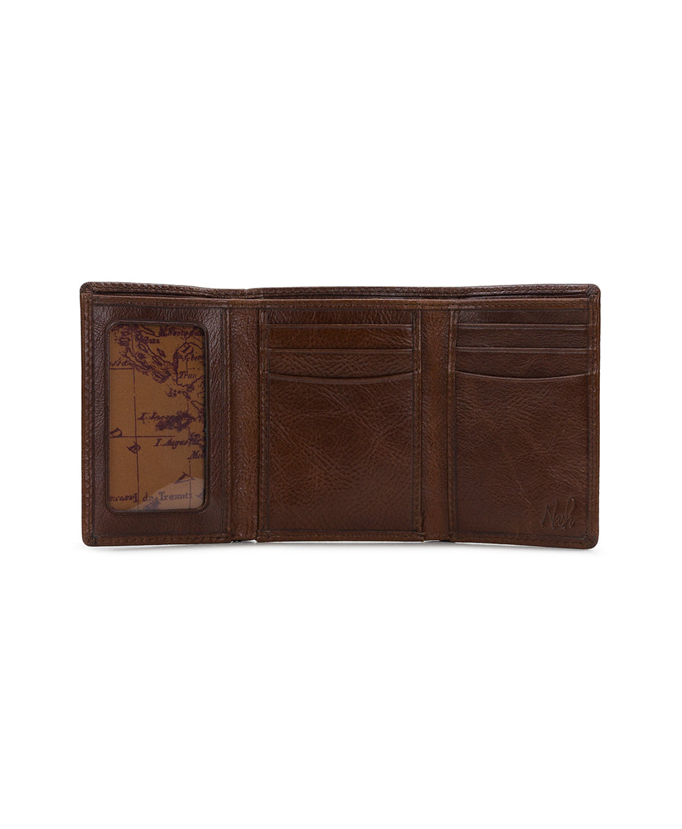 Male - Trifold ID Wallet - Firenze - chestnut - by Patricia Nash - View 2 of 15