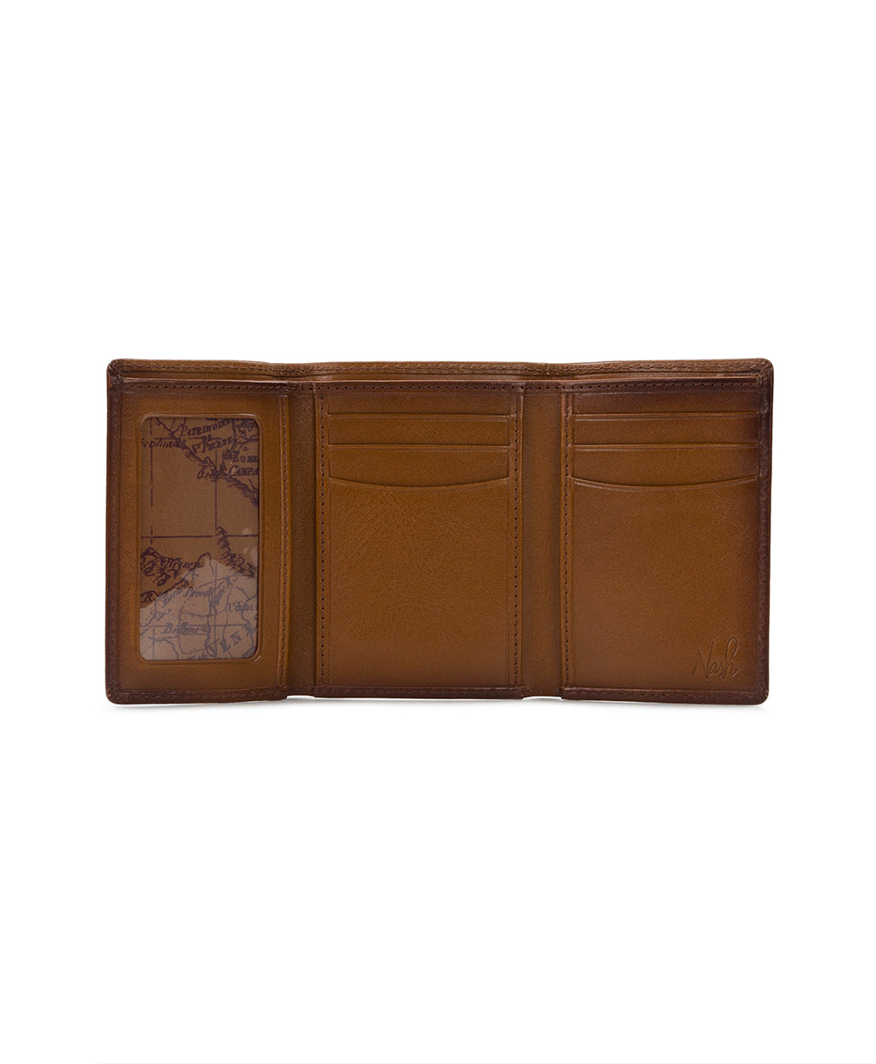 Trifold ID Wallet - Hand Stained Heritage – Patricia Nash