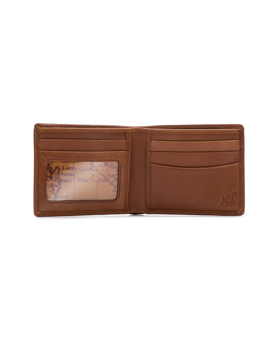 Mens - Double Billfold ID Wallet - Amalfi - chestnut - by Patricia Nash - View 5 of 8