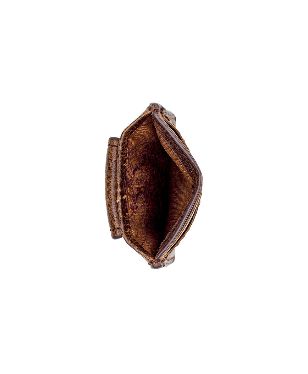 Magnetic Money Card Case - Firenze - cognac - by Patricia Nash - View 3 of 4