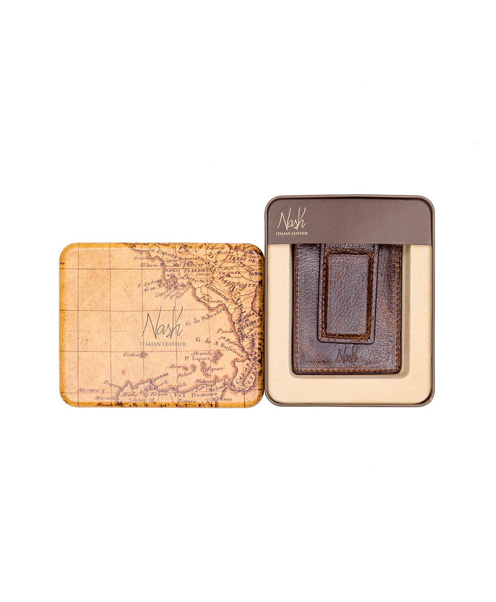Magnetic Money Card Case - Firenze - cognac - by Patricia Nash - View 4 of 4