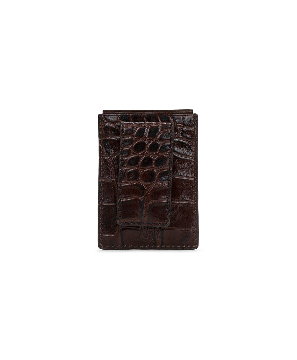 Male - Magnetic Money Clip - Modena II - brown - by Patricia Nash - View 2 of 4