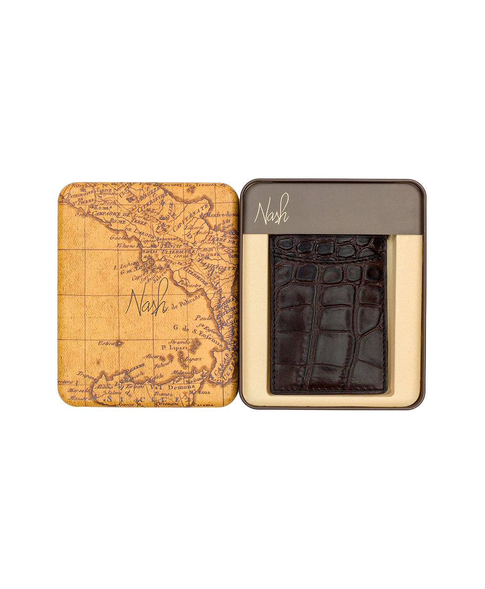 Male - Magnetic Money Clip - Modena II - brown - by Patricia Nash - View 4 of 4