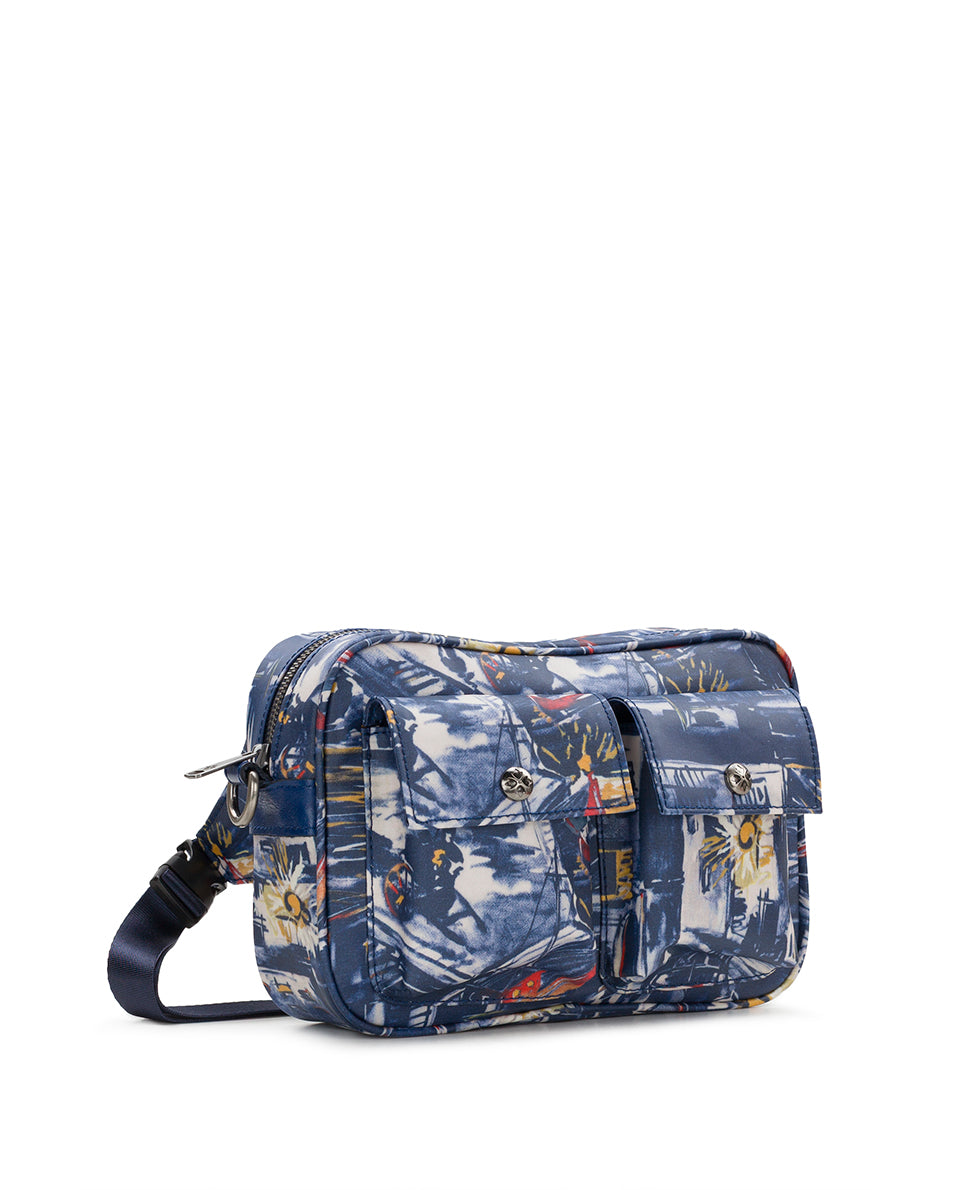 Female - Praiano Belt Bag - Patina Coated Linen Canvas — Harbor Nights - harbor nights - by Patricia Nash - View 4 of 8