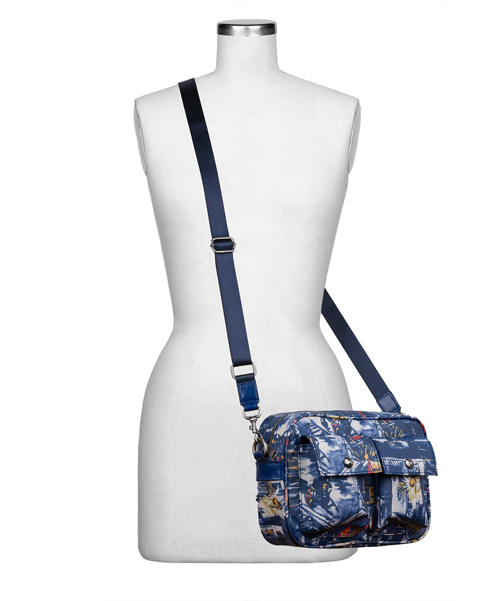 Female - Praiano Belt Bag - Patina Coated Linen Canvas — Harbor Nights - harbor nights - by Patricia Nash - View 8 of 8