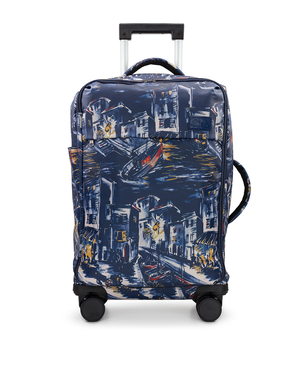 Cagliari Roller Duffel - Patina Coated Linen Canvas | Patricia Nash