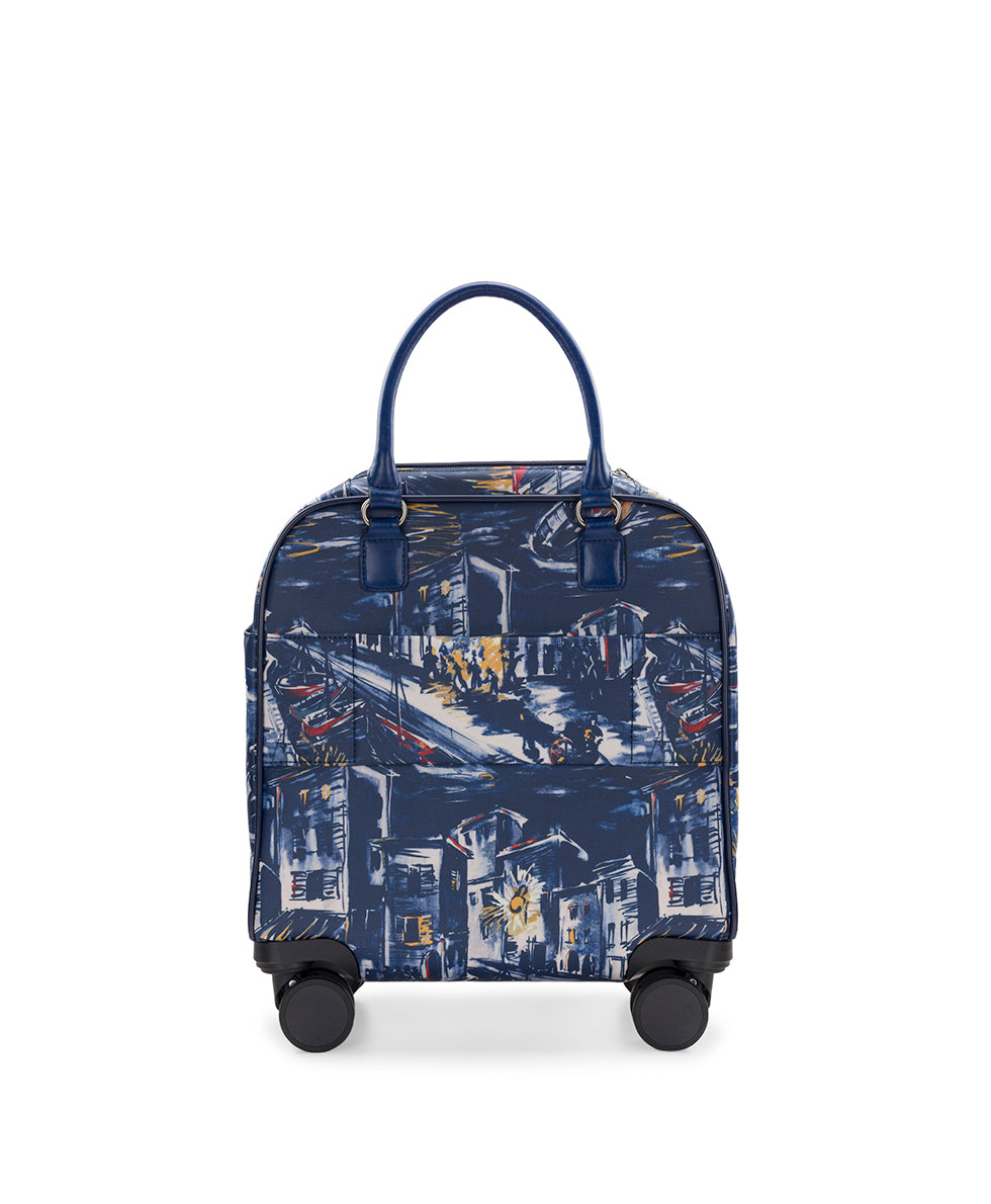 Female - Mattia Underseater Roller - Patina Coated Linen Canvas ‑ Harbor Nights - harbor nights - by Patricia Nash - View 2 of 8