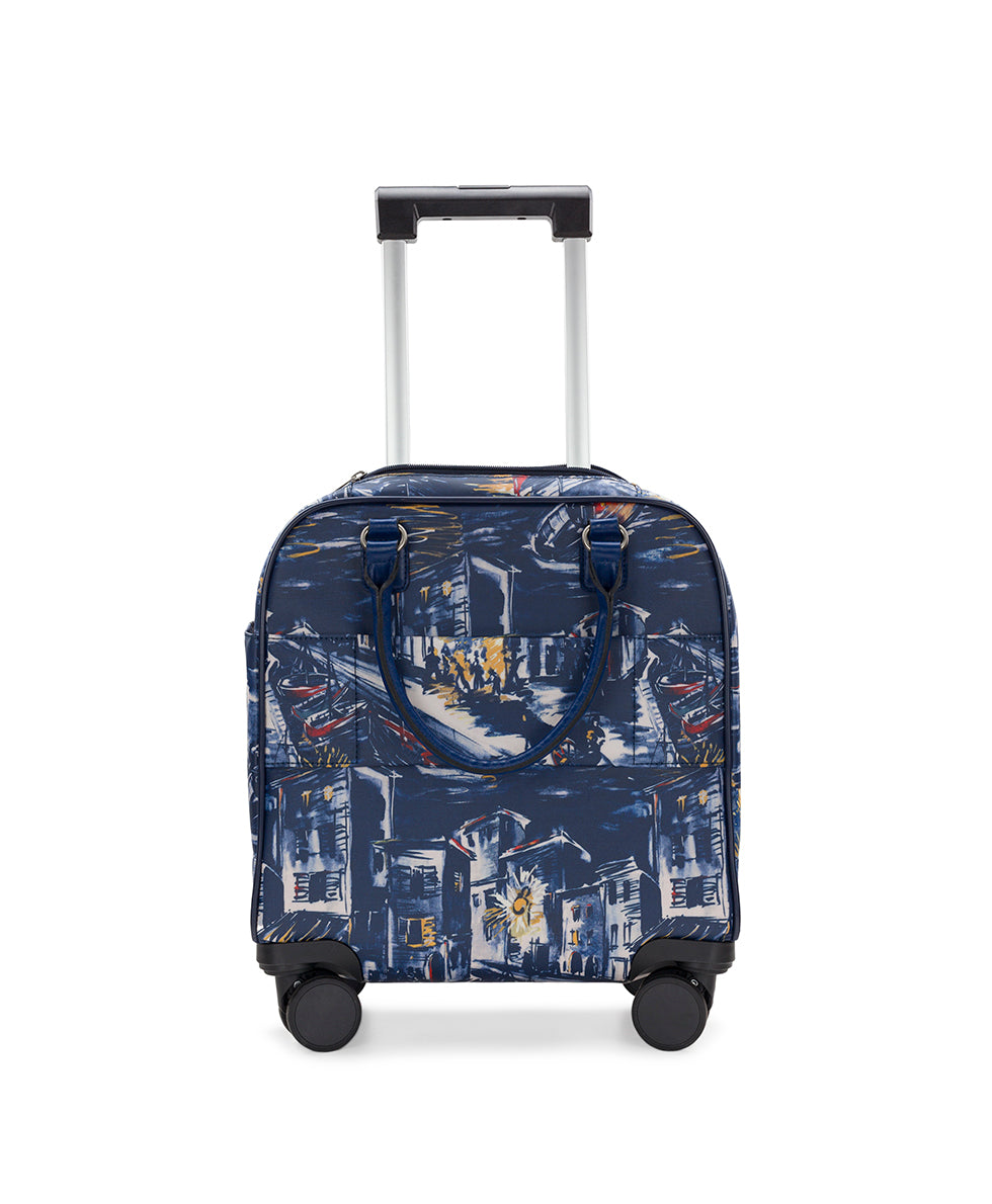 Female - Mattia Underseater Roller - Patina Coated Linen Canvas ‑ Harbor Nights - harbor nights - by Patricia Nash - View 3 of 8