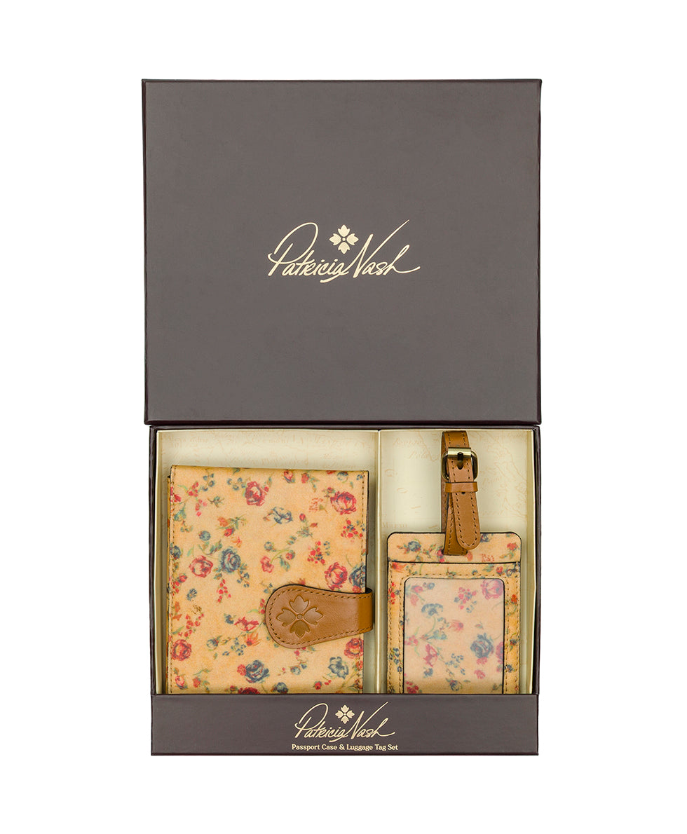 Boxed Luggage Tag Set - Fleur de Jardin – Patricia Nash