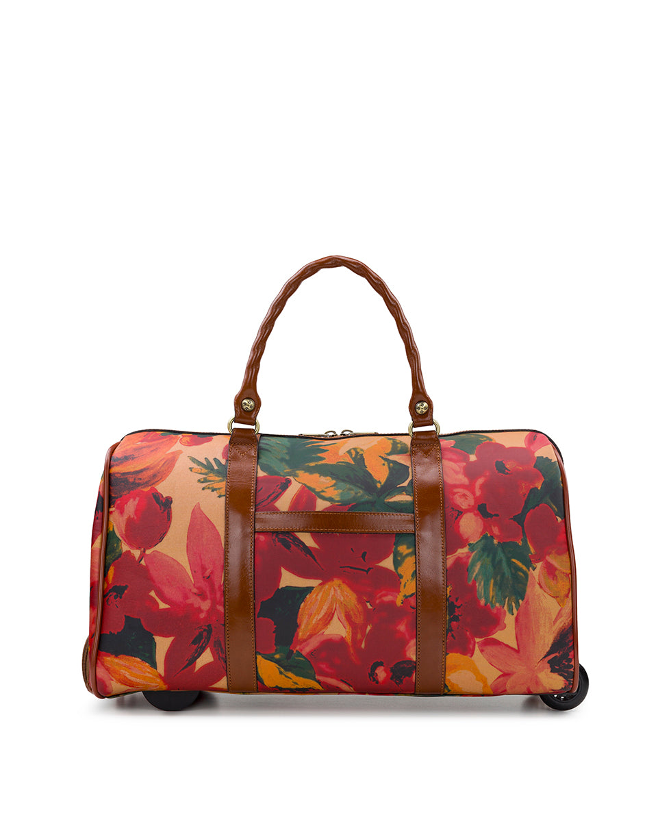 Avola Trolley Duffel - Patina Coated Linen Canvas — Spring Multi - spring multi - by Patricia Nash - View 2 of 5