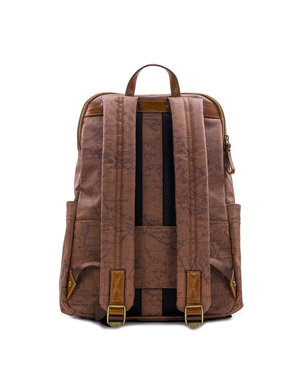 Karina Backpack Patina Coated Canvas Signature Map Patricia Nash