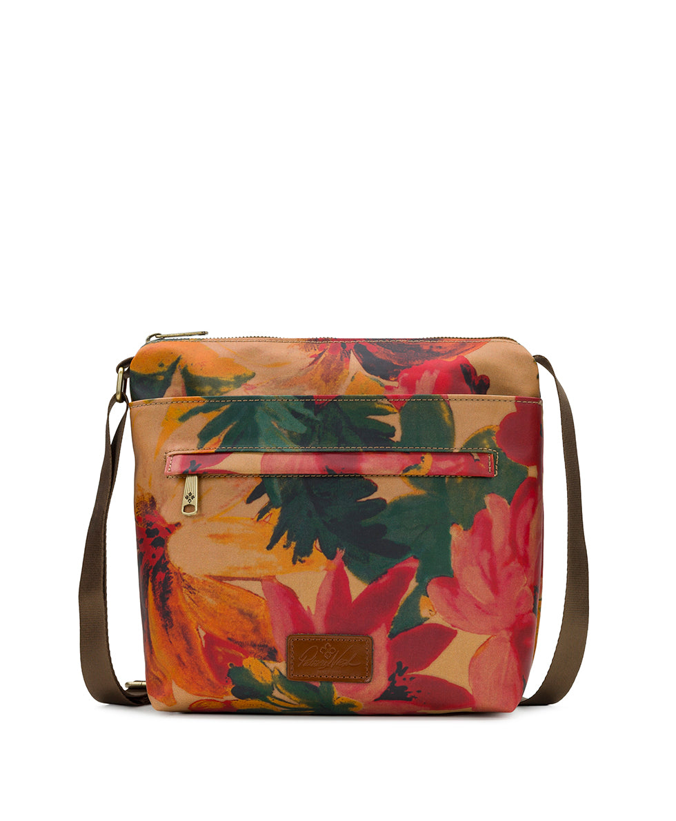 Female - Carmini Crossbody - Patina Coated Linen Canvas — Spring Multi - spring multi - by Patricia Nash - View 1 of 4