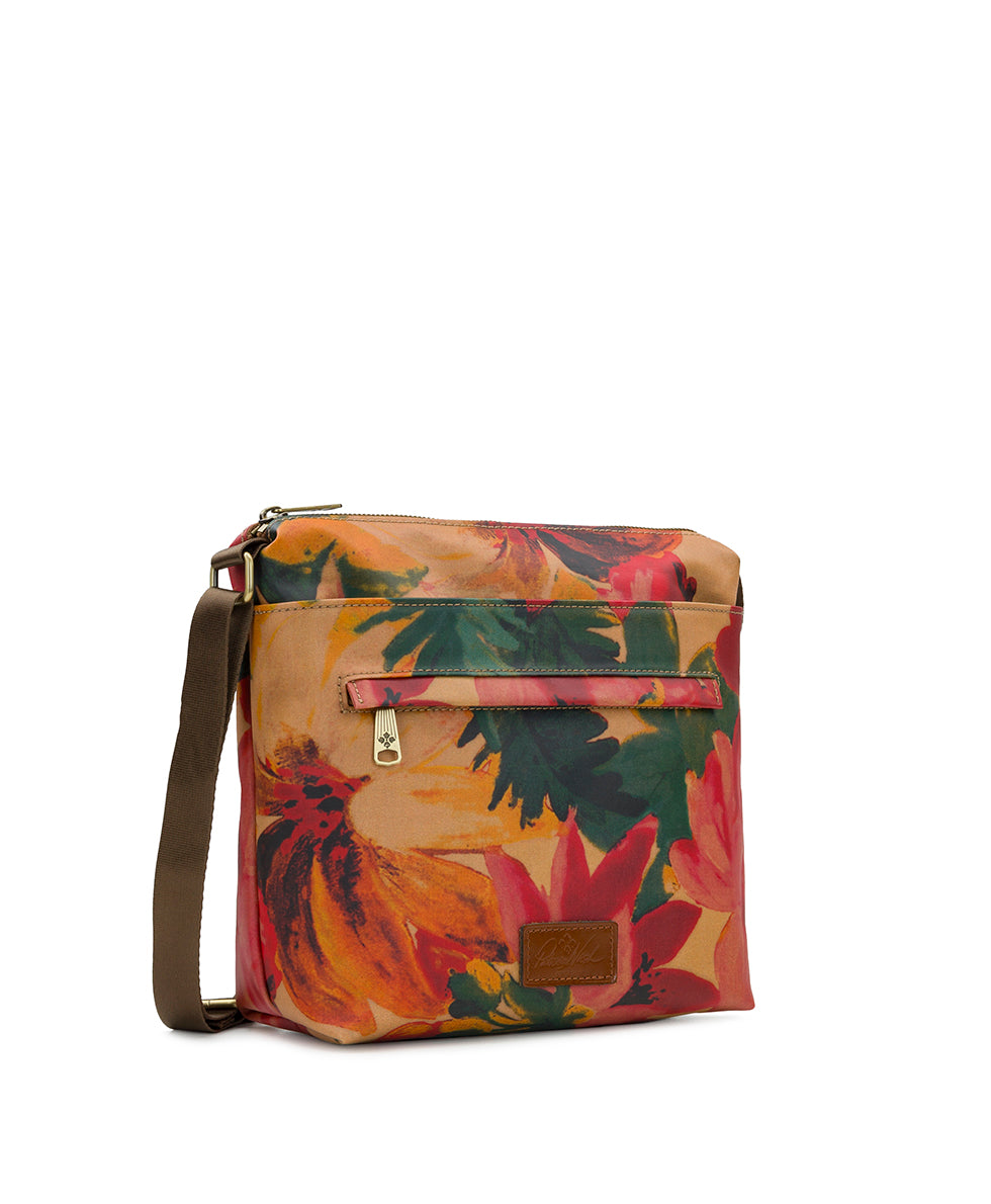 Female - Carmini Crossbody - Patina Coated Linen Canvas — Spring Multi - spring multi - by Patricia Nash - View 3 of 4