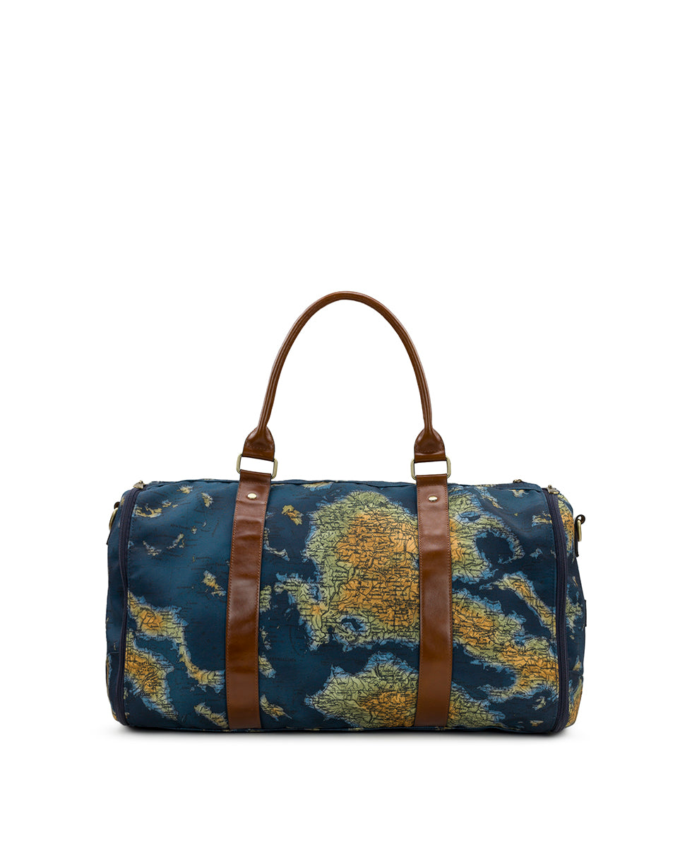 Female - Vasilia Garment Duffel - Greek Map - greek map - by Patricia Nash - View 1 of 9