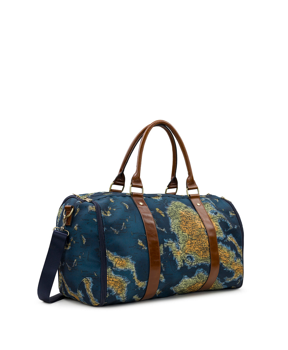 Female - Vasilia Garment Duffel - Greek Map - greek map - by Patricia Nash - View 3 of 9