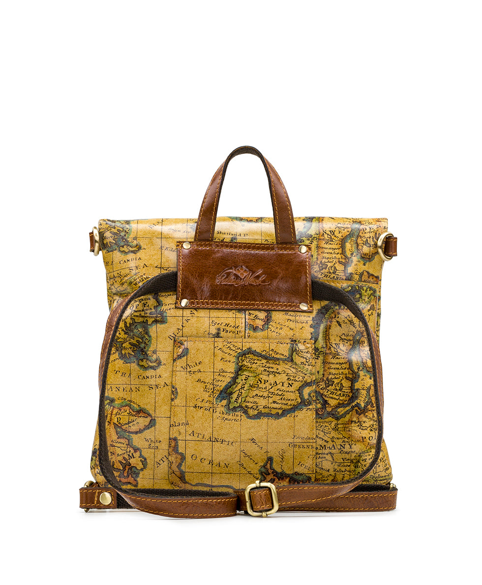 Luzille Convertible Backpack- European Map - european map - by Patricia Nash - View 2 of 4