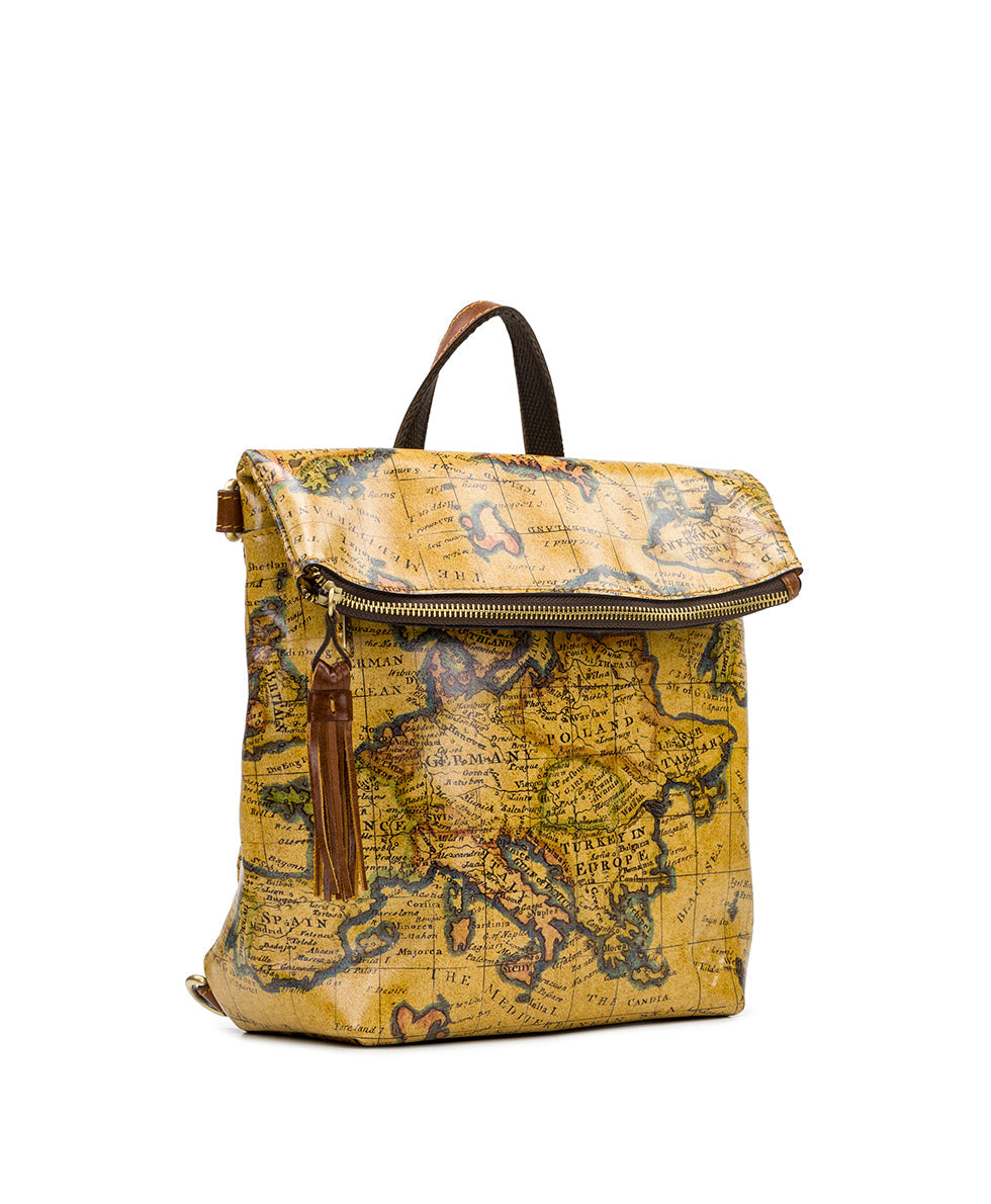 Luzille Convertible Backpack- European Map - european map - by Patricia Nash - View 3 of 4