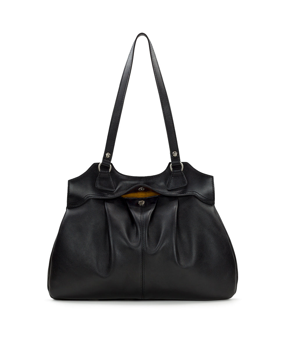 Female - Napoli Satchel - Heritage Leather - mushroom - by Patricia Nash - View 6 of 32