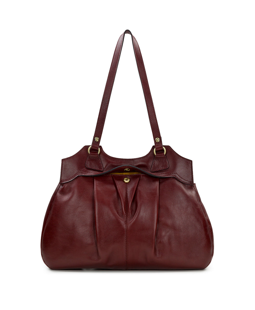 Female - Napoli Satchel - Heritage Leather - mushroom - by Patricia Nash - View 17 of 32