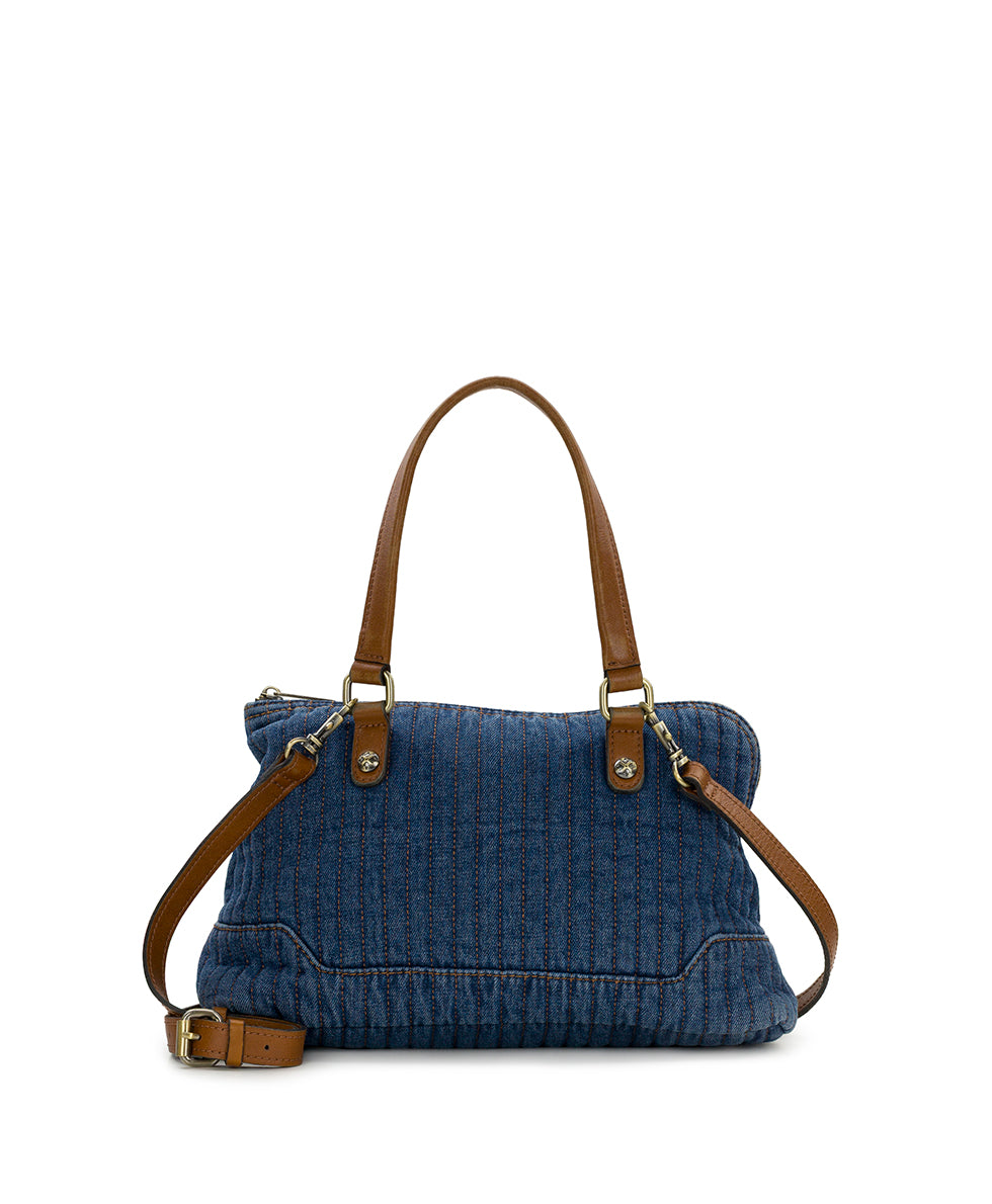Rialto Quilted Denim Satchel | Patricia Nash
