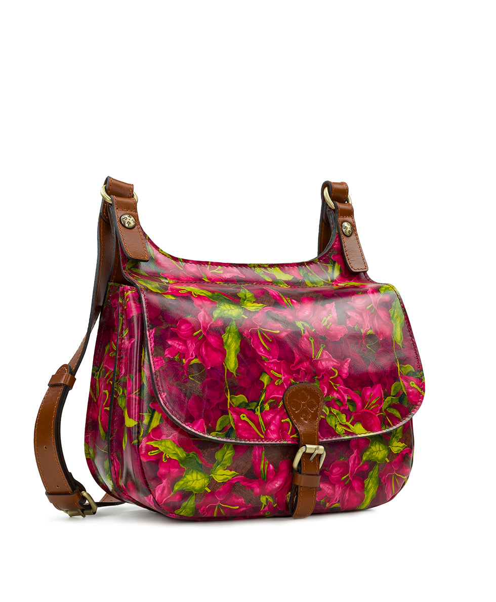 Patricia Nash purchases Country Floral Leather Crossbody Purse Adjustable Strap