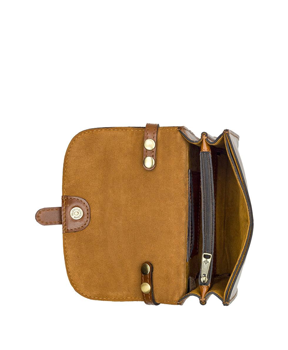 Female - Torri Crossbody - Vintage Distressed Leather - cognac - by Patricia Nash - View 15 of 32
