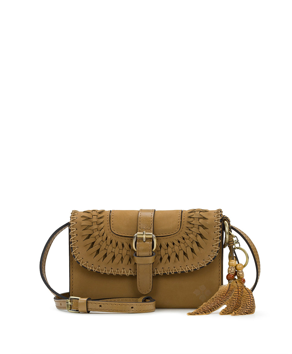 Patricia Nash Torri store crossbody Small Tooled Brown NWT