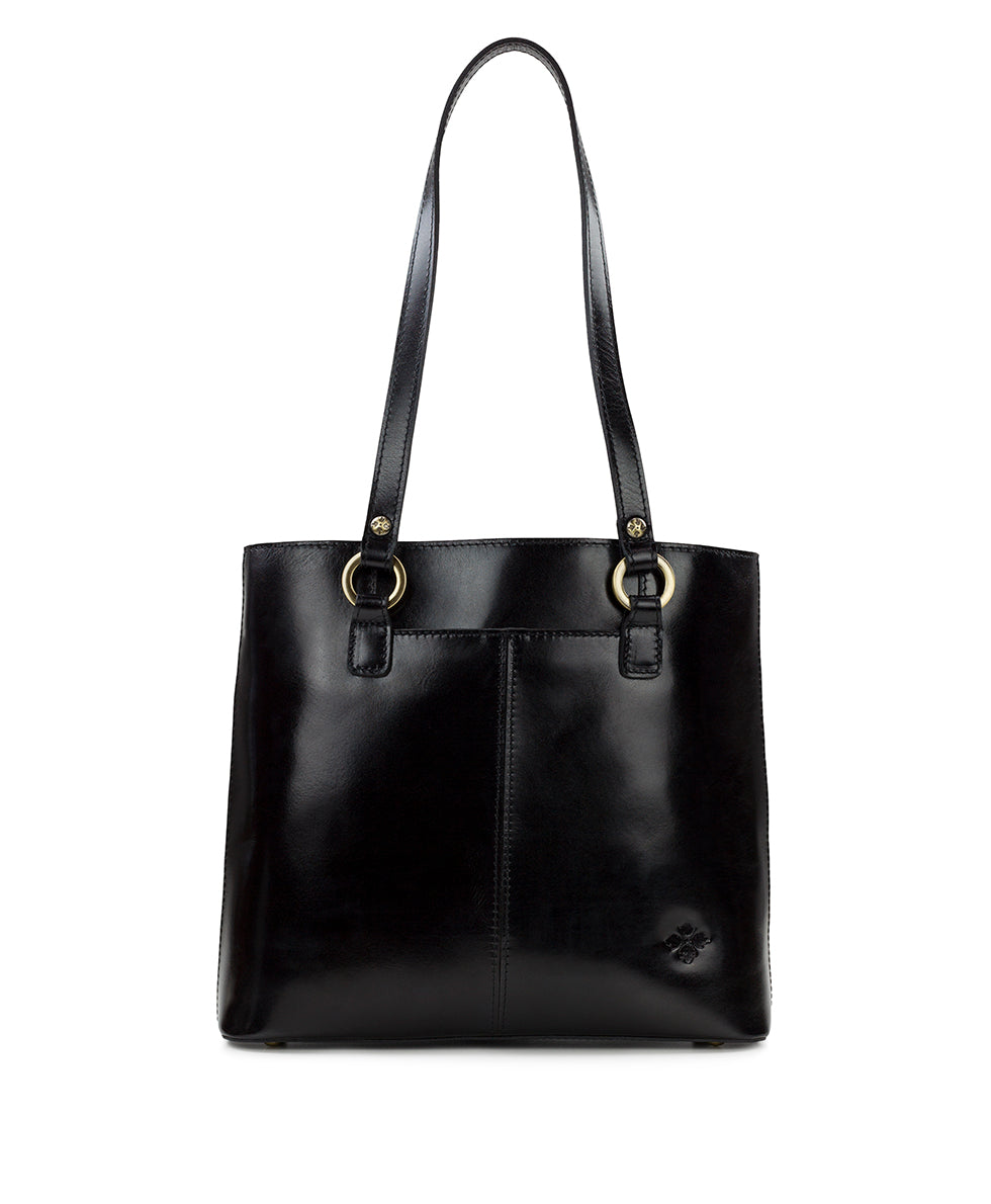 Patricia Nash black leather 2024 handbag