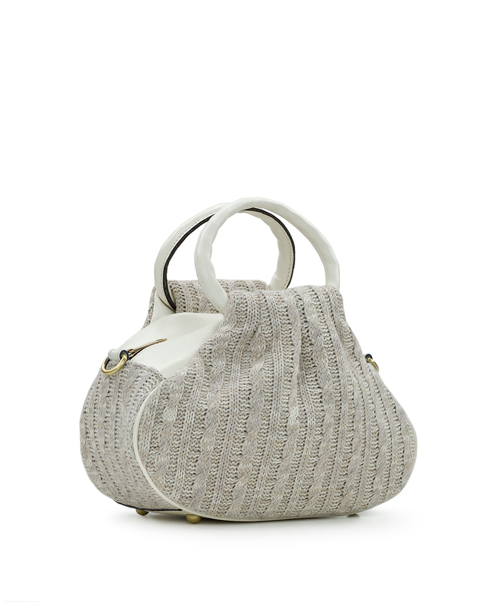 Milburn Crossbody Bag - Knitted - beige - by Patricia Nash - View 3 of 16