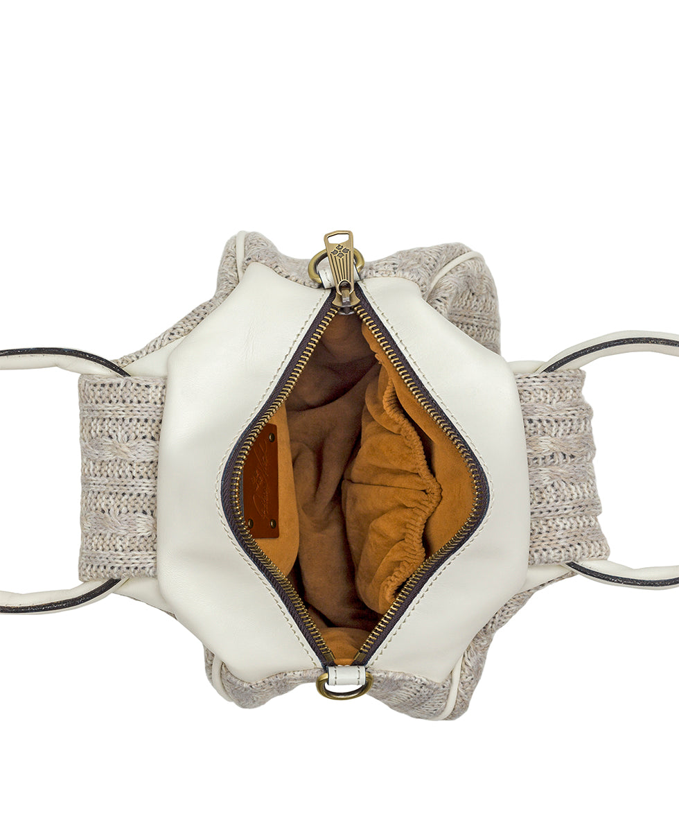 Milburn Crossbody Bag - Knitted - beige - by Patricia Nash - View 4 of 16