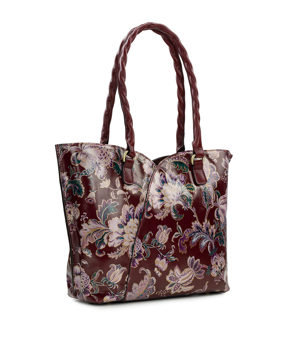 Female - Marion Tote - European Floral Tapestry - european floral tapestry - by Patricia Nash - View 3 of 6