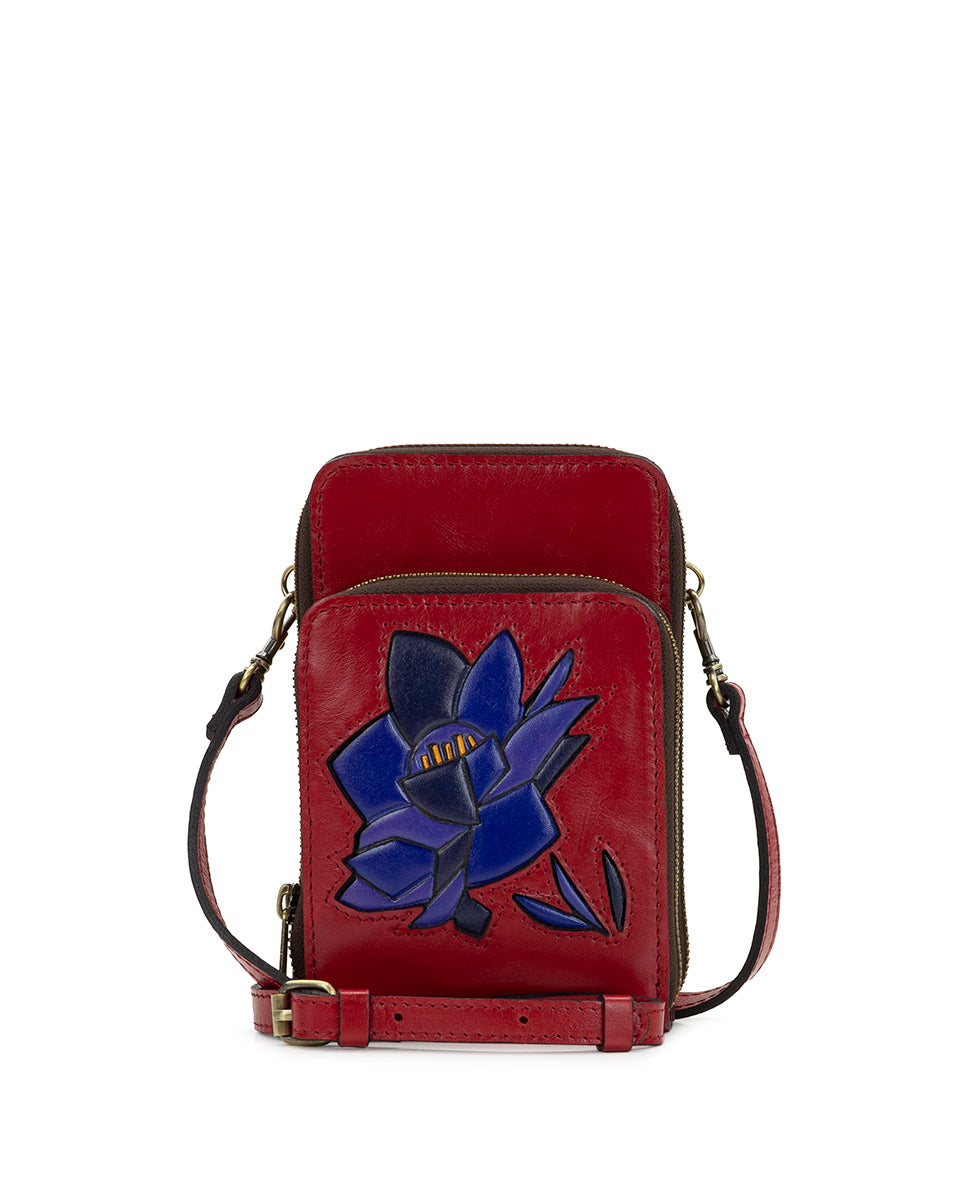 Female - Albertine Phone Crossbody - Grecian Rose Inlay - rosewood - by Patricia Nash - View 1 of 6