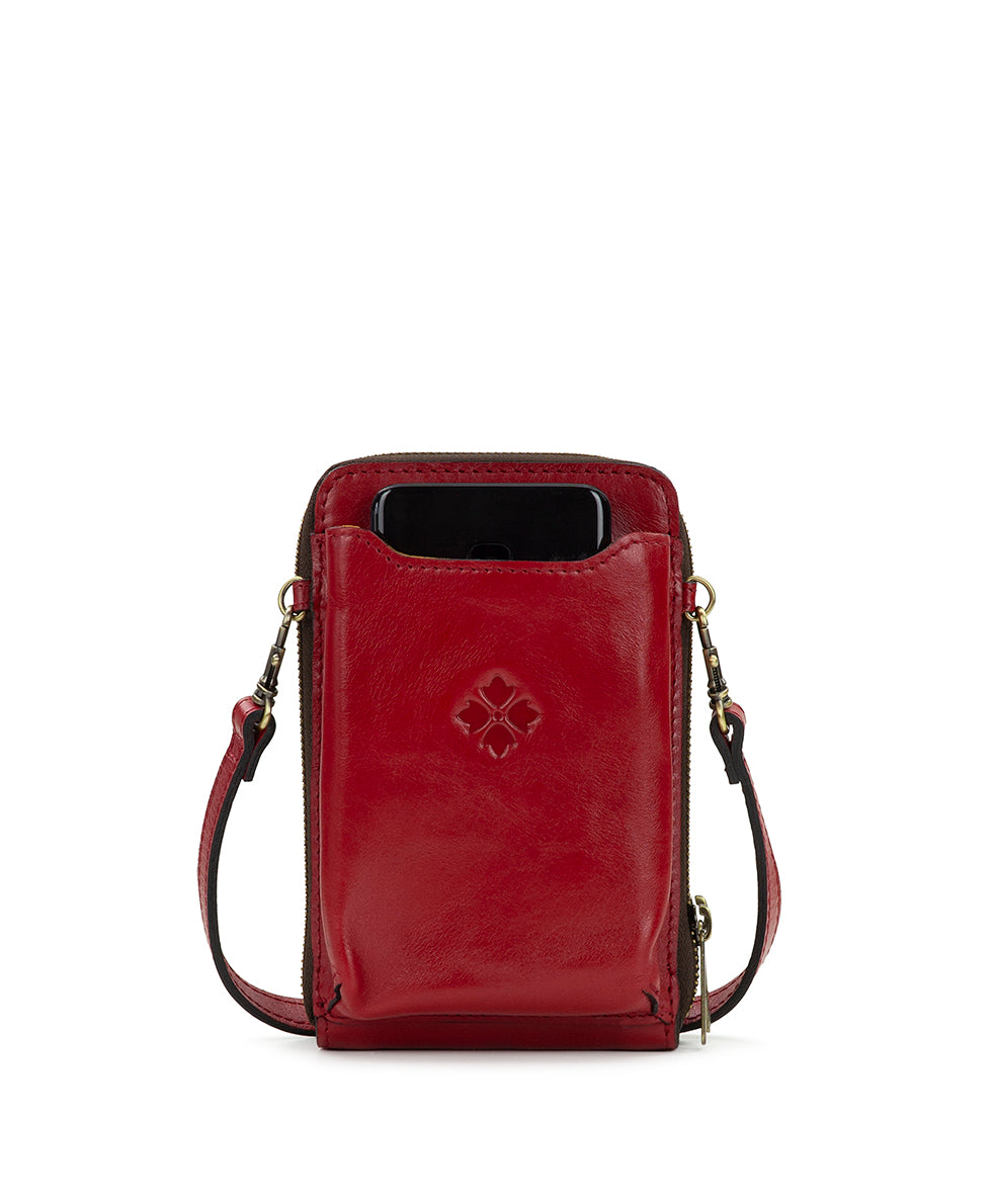 Female - Albertine Phone Crossbody - Grecian Rose Inlay - rosewood - by Patricia Nash - View 3 of 6