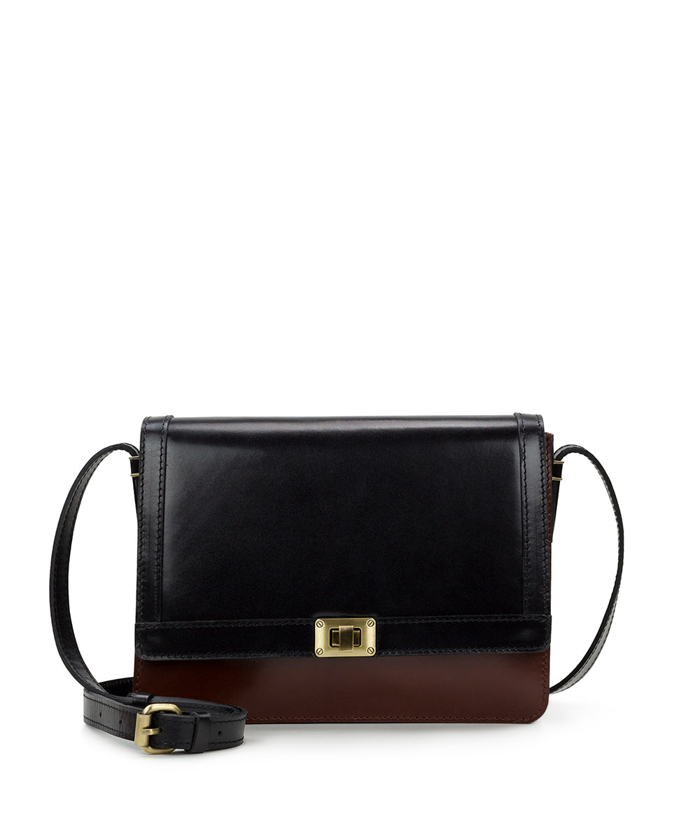 Sophiana Flap Crossbody - Vintage Vegetable Tanned Colorblock