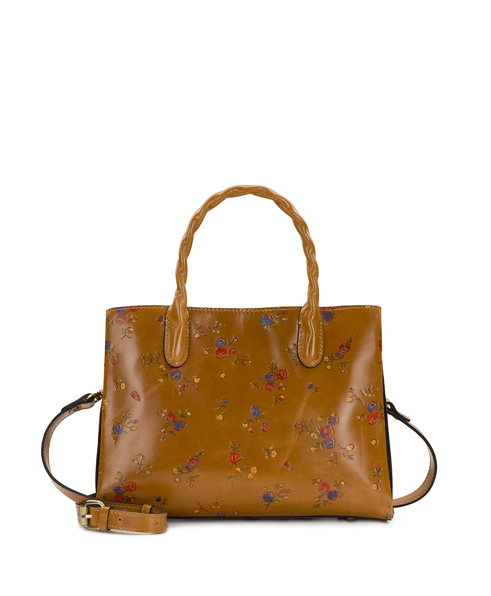 Genovese Satchel - Fleur de Jardin Embossed – Patricia Nash