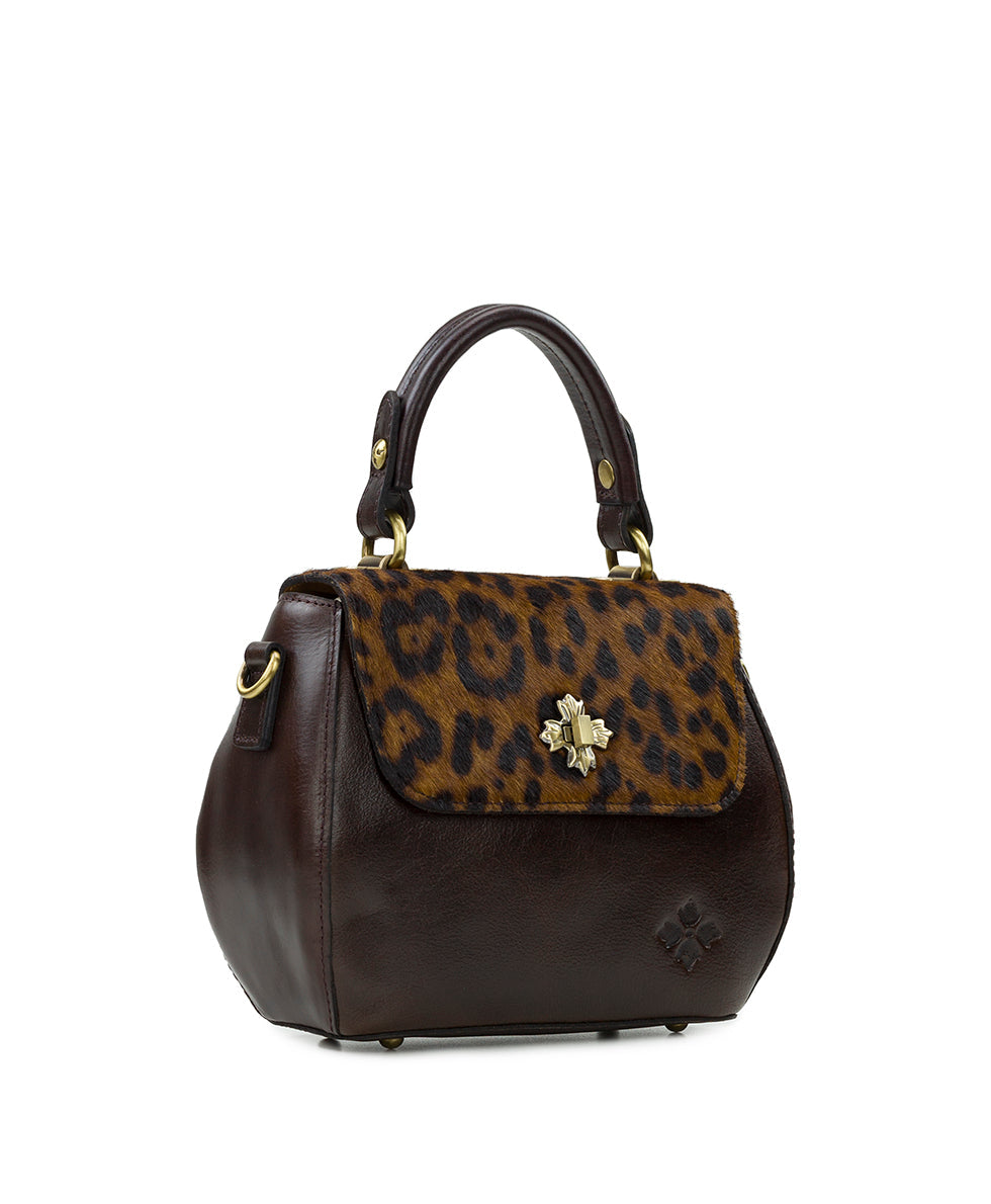 Gemma Crossbody - Leopard Haircalf – Patricia Nash