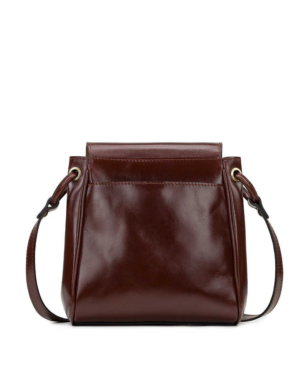 Patricia Nash Aimee Crossbody Bag - Vegetable Tanned Leather in Brown