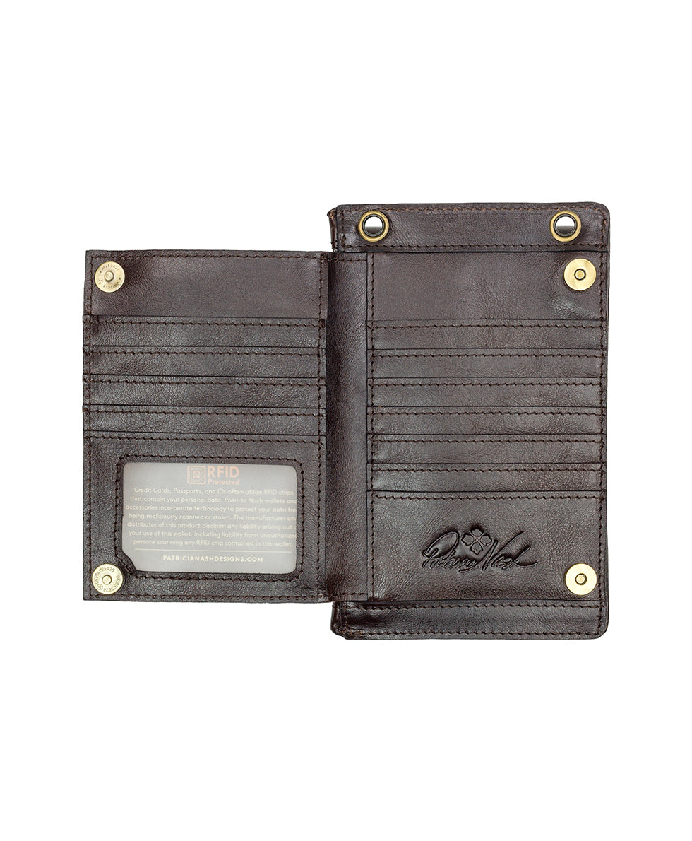 Chiavella Phone Crossbody - Vintage Distressed Leather - mushroom - by Patricia Nash - View 22 of 51