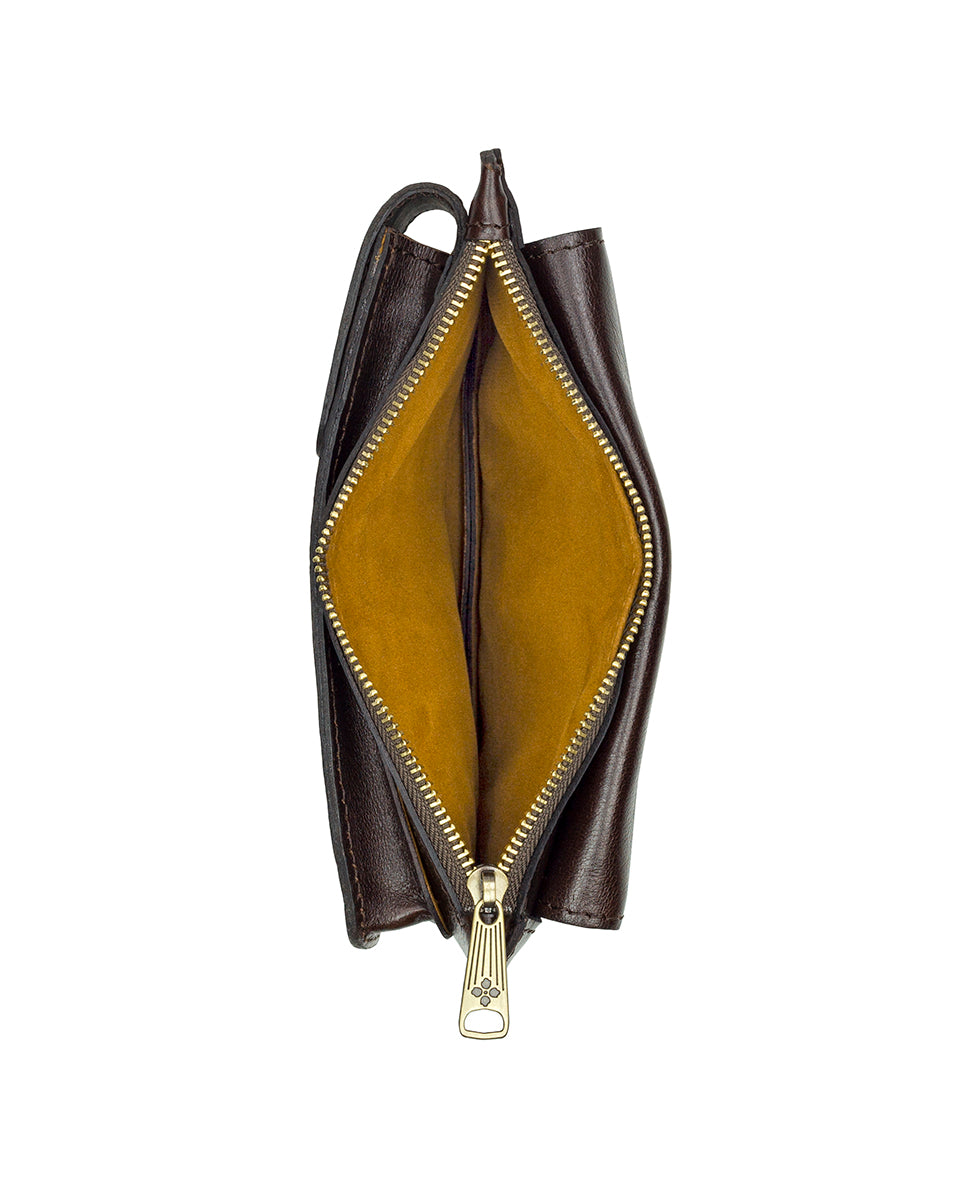 Chiavella Phone Crossbody - Vintage Distressed Leather - mushroom - by Patricia Nash - View 21 of 51