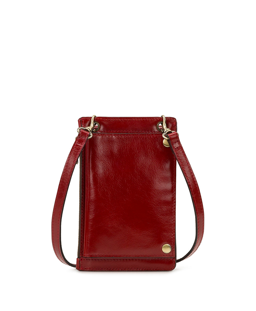 Chiavella Phone Crossbody - Vintage Distressed Leather - mushroom - by Patricia Nash - View 24 of 51