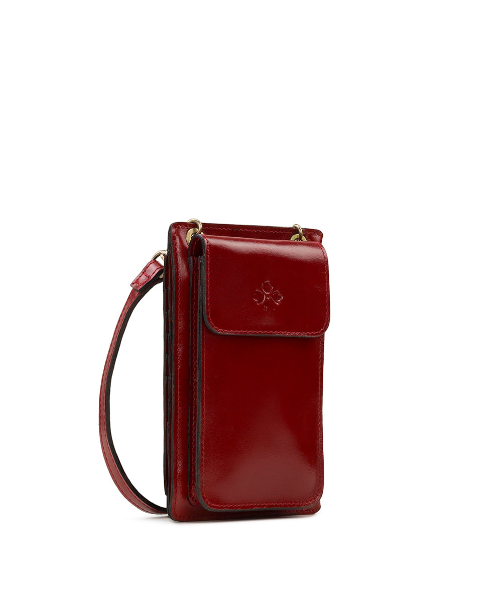 Chiavella Phone Crossbody - Vintage Distressed Leather - mushroom - by Patricia Nash - View 25 of 51